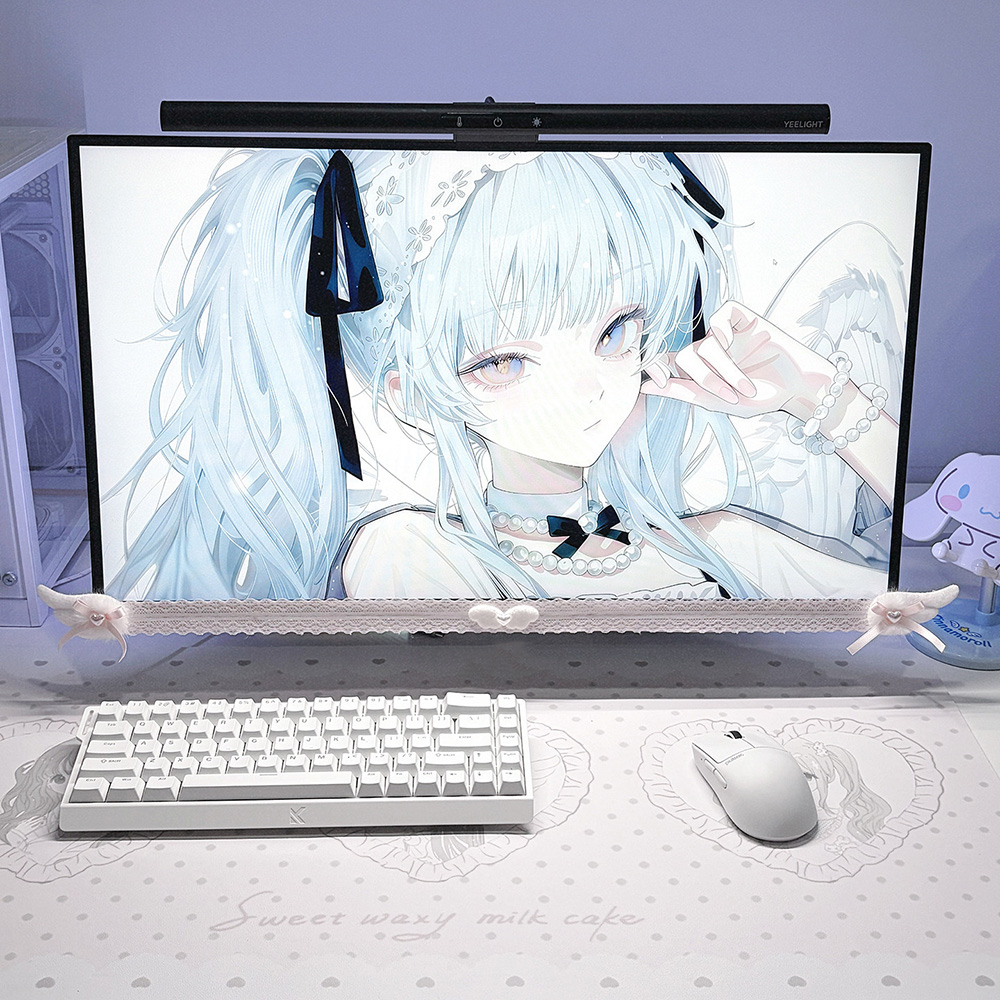 새로운 화면 장식 화이트 레이스 모니터 트림과 플러시  - Setup Desk Monitor 리뷰 및 가격