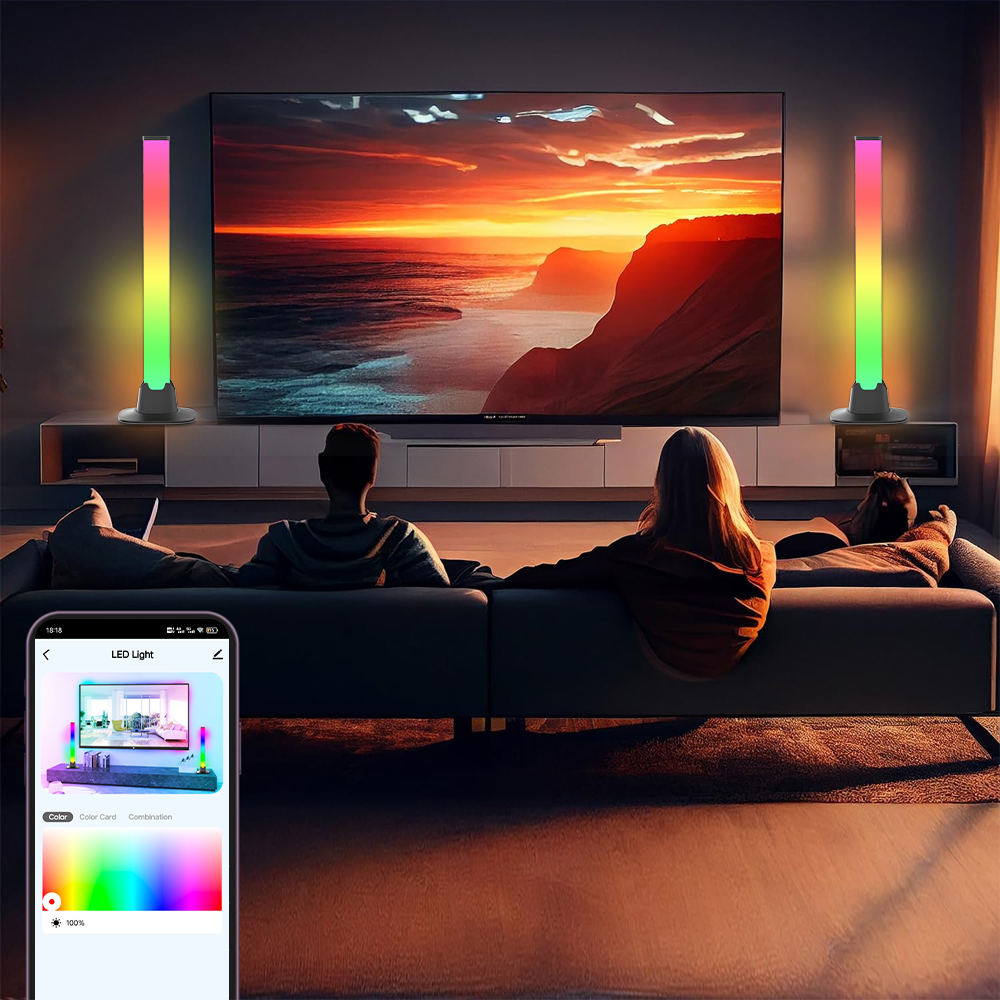 TV 백라이트, Tuya Wi-Fi RGB LED 조명 - Desk Setup With Tv 리뷰 및 가격