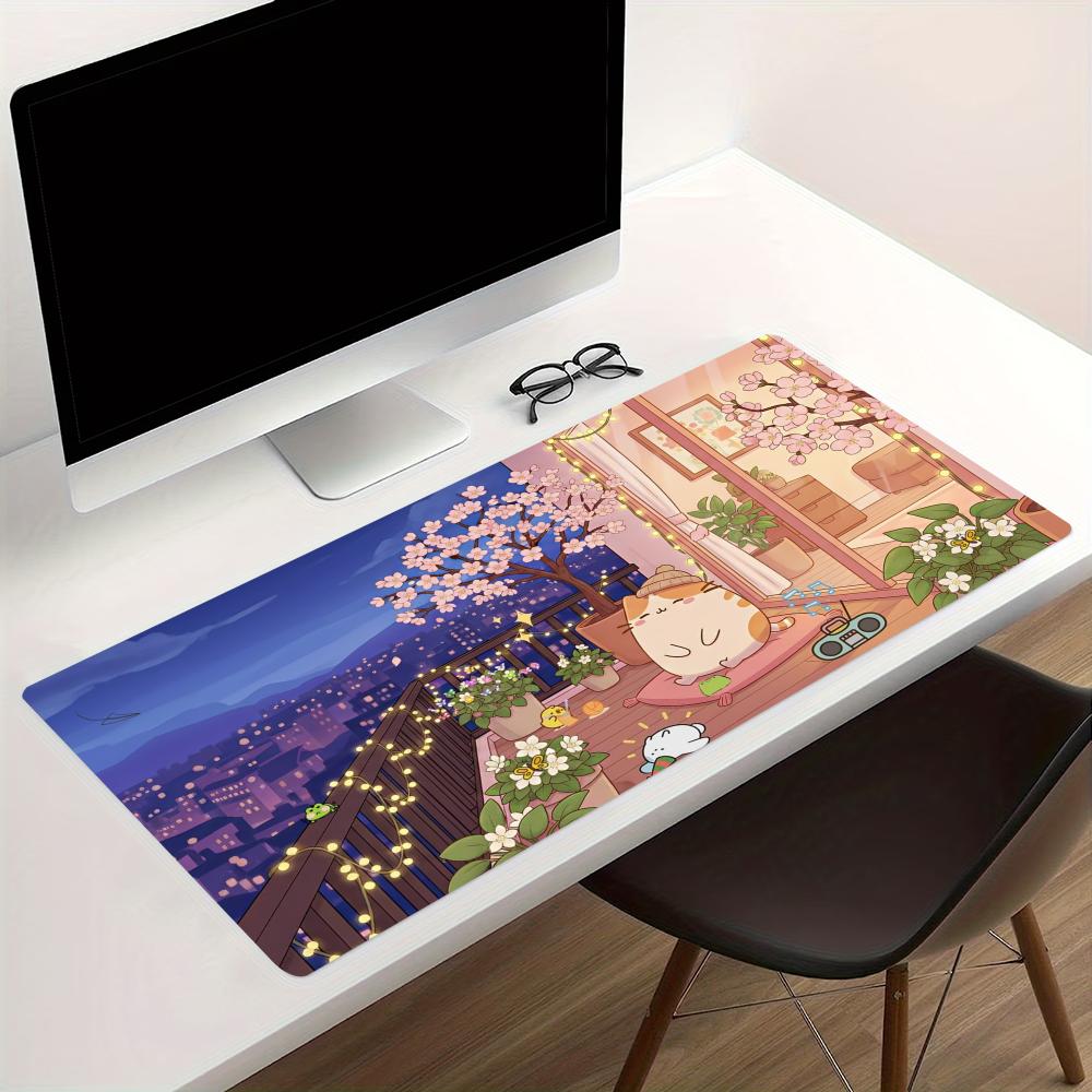 코지 애니메이션 스트리트 확장형 게이밍 마우스 패드,  - Desk Setup Pc And Laptop 리뷰 및 가격