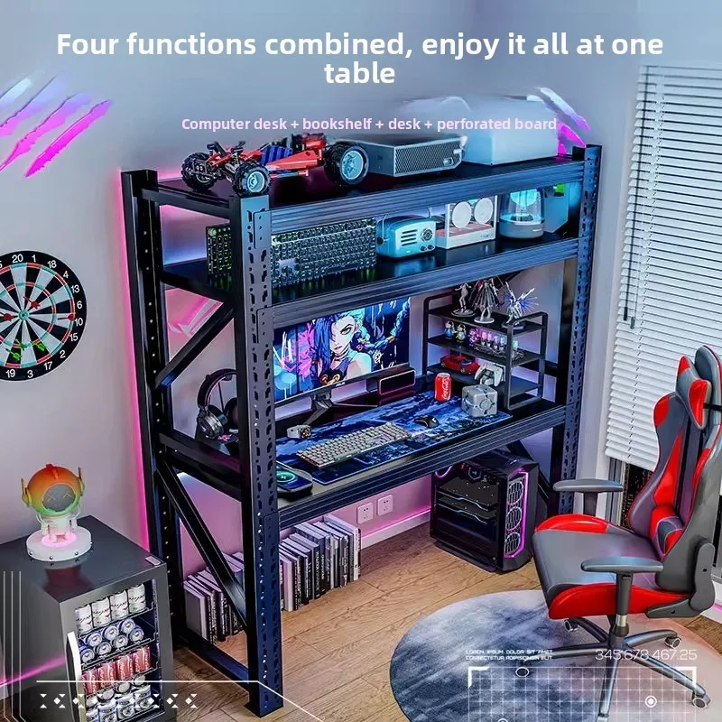 #   인체공학적 디자인의 게이밍 데스크, 다층 수납  - Desk Setup L Shaped 리뷰 및 가격
