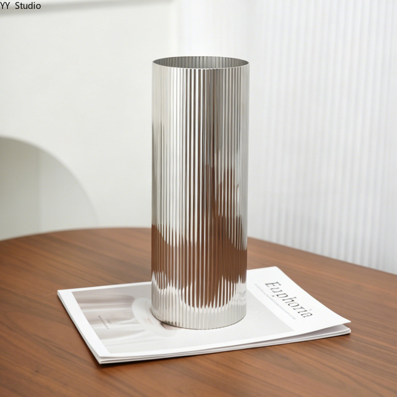 럭셔리 스테인레스 스틸 꽃병 북유럽 미니멀리스트 거실  - Desk Setup Minimalist 리뷰 및 가격