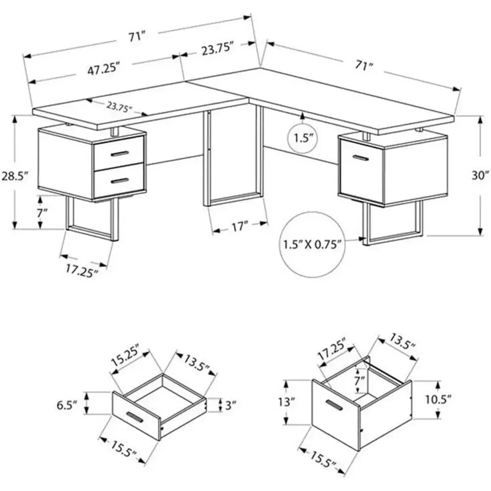 가정용 사무실에 적합한 L자형 70인치 컴퓨터 책상,  - Desk Setup L Shaped 리뷰 및 가격