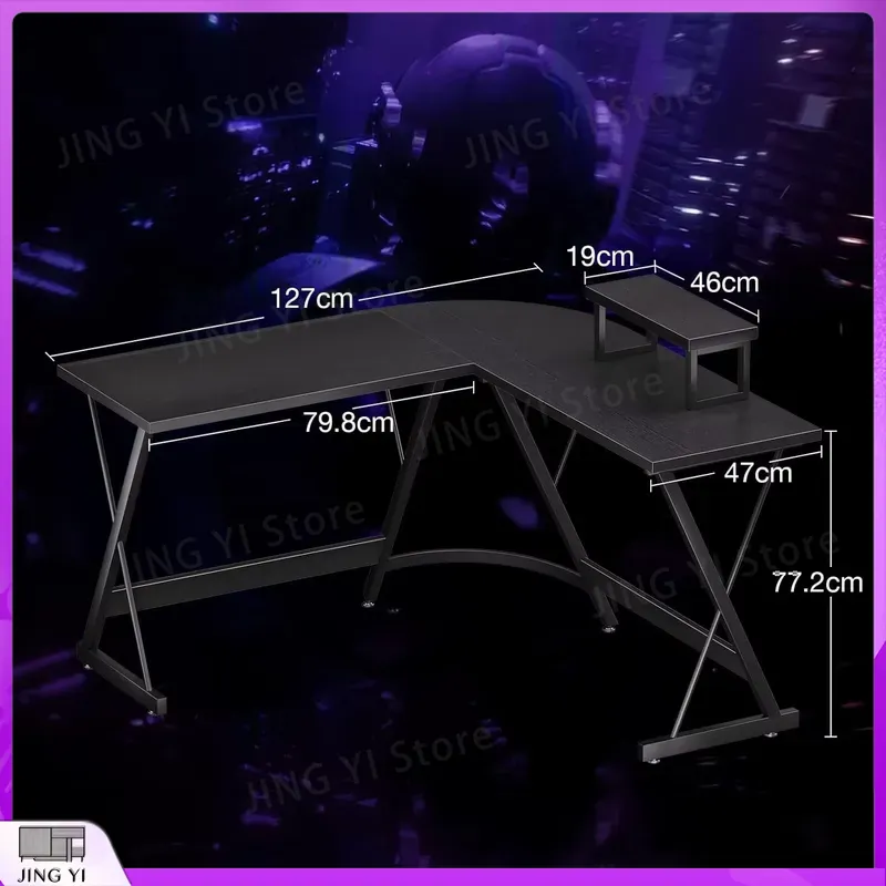 모니터 스탠드가 있는 L자형 게이밍 책상 127x127 - Desk Setup L Shaped 리뷰 및 가격
