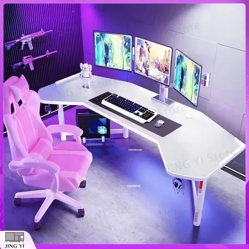 프로페셔널 게이밍 데스크 인체공학적 컴퓨터 책상 (사무 - Desk Setup L Shaped 리뷰 및 가격