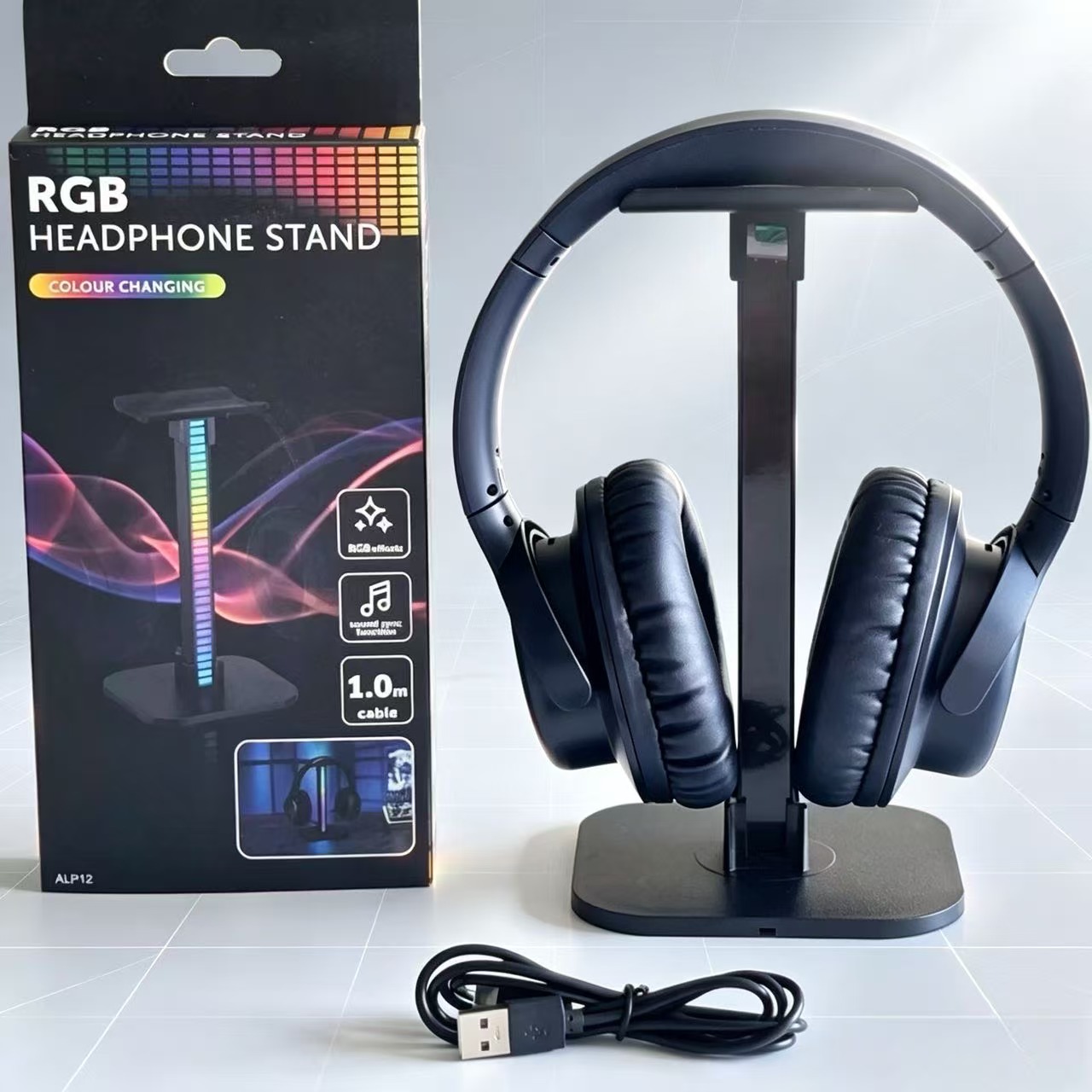 USB 게이밍 헤드폰 스탠드 RGB 리듬 라이트 탈착식 - Desk Setup Lamp 리뷰 및 가격