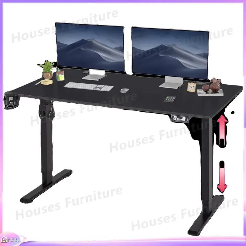 대형 게이밍 컴퓨터 책상, RGB LED 조명, 높이  - Desk Setup Pc And Laptop 리뷰 및 가격