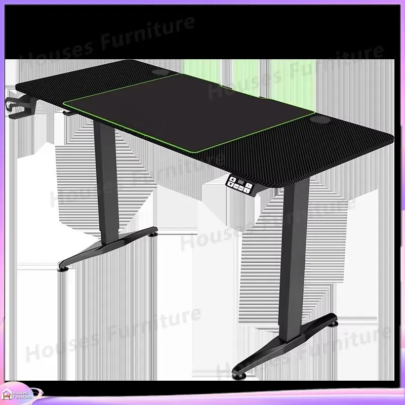 대형 게이밍 컴퓨터 책상, RGB LED 조명, 높이  - Desk Setup Pc And Laptop 리뷰 및 가격