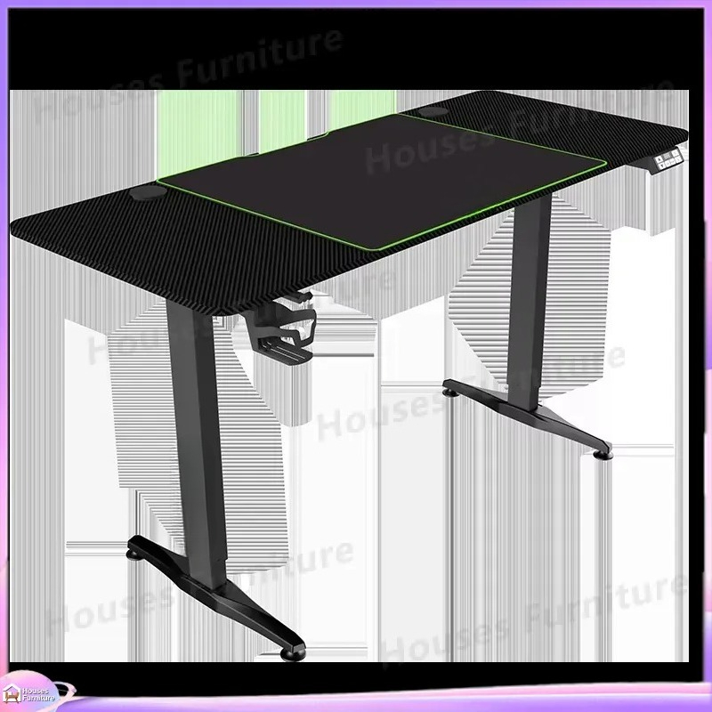 대형 게이밍 컴퓨터 책상, RGB LED 조명, 높이  - Desk Setup Pc And Laptop 리뷰 및 가격