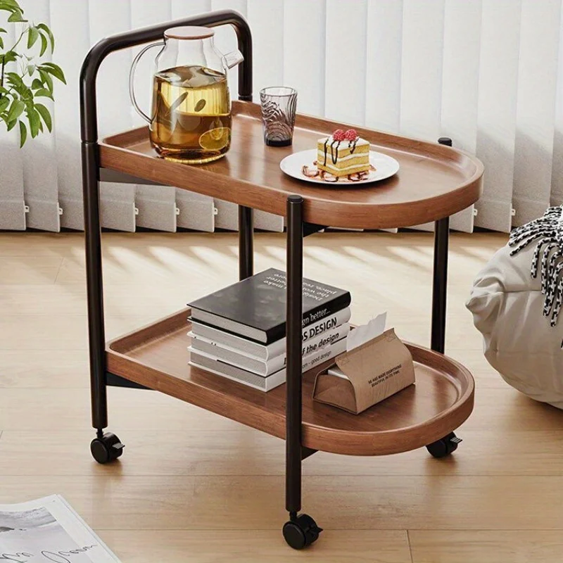 북유럽 스타일 롤링 사이드 테이블, 바퀴가 달린 소파  - Desk Setup Minimalist 리뷰 및 가격